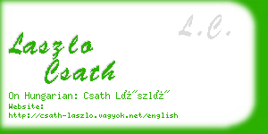 laszlo csath business card